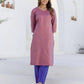 affordable v neck kurta set 
