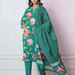 Affordable Green Cotton Printed Straight Kurta Set under 999