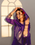 Skylee Silk Woven Straight 3 Piece Kurta Set For Woman