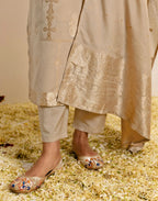 Silk Woven Straight 3 Piece Kurta Set
