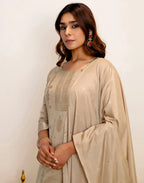 Silk Woven Straight 3 Piece Kurta Set