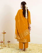 Silk Woven Straight 3 Piece Kurta Set