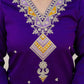 Affordable Purple Silk Embroidered Straight Kurta Set under 1299