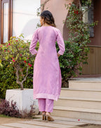 Cotton Woven Straight 3 Piece Kurta Set