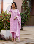 Cotton Woven Straight 3 Piece Kurta Set