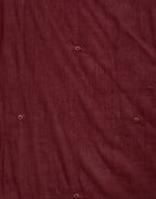 Sangria Red Mandarin Collar Embroidered Straight 3 Piece Kurta Set with Dupatta