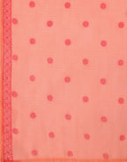 Malibu Peach Notched Neck Embroidered Printed Straight 3 Piece Kurta Set with Dupatta
