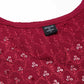Maroon Rayon Straight Kurta Set with Sequence Embroidery under 1000