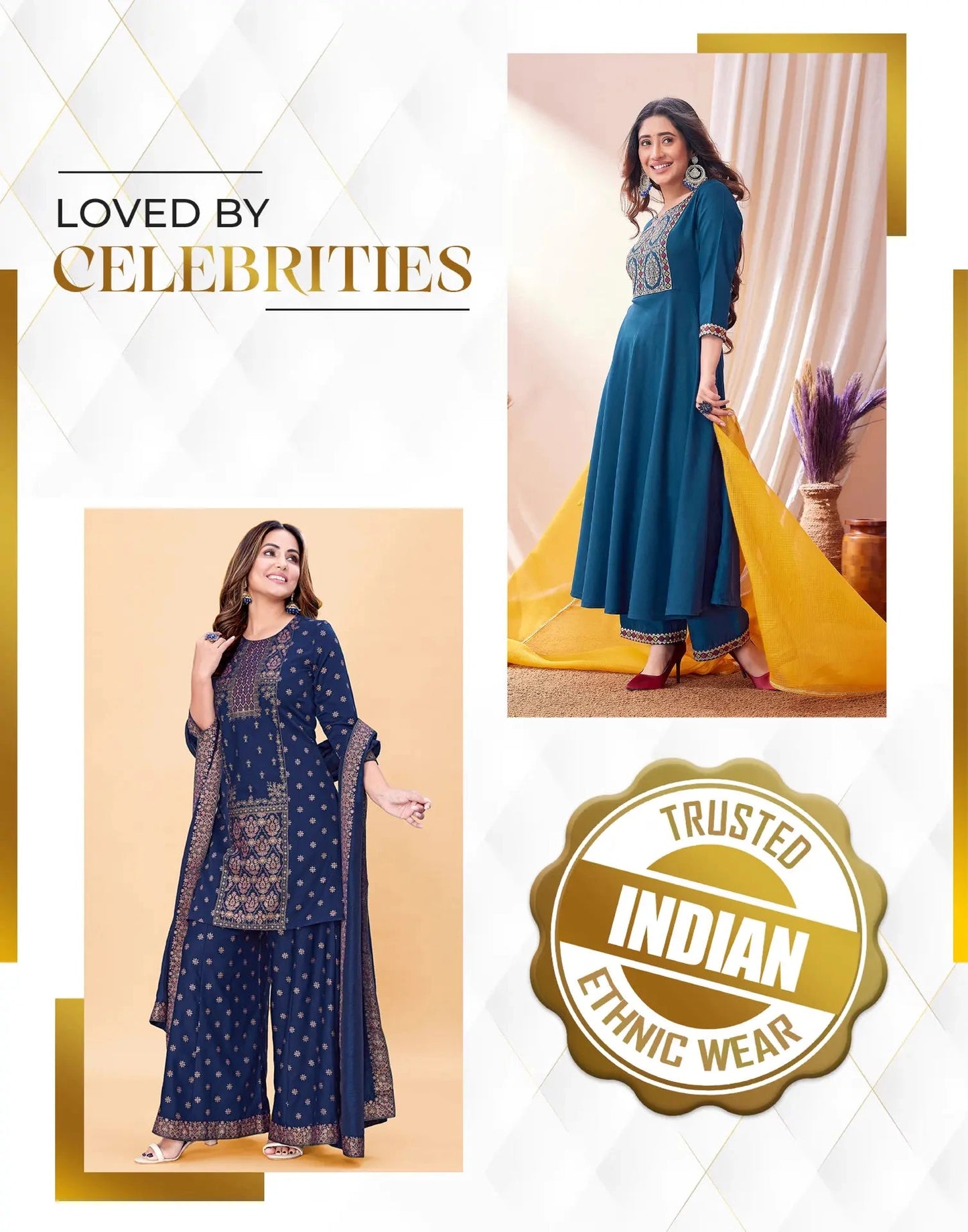 affordable round neck kurta set 