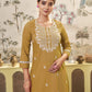 Cotton Embroidered Straight Kurti
