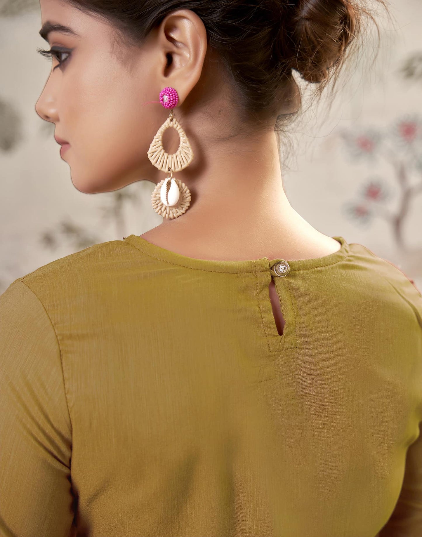 Cotton Embroidered Straight Kurti