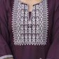 Cotton Embroidered Straight Kurti