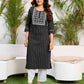 Cotton Embroidered Straight Kurti