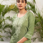 Silk Embroidered Straight Kurti