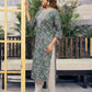 Cotton Embroidered Straight Kurti