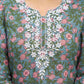 Cotton Embroidered Straight Kurti