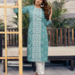 Rayon Embroidered Straight Kurti