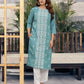 Rayon Embroidered Straight Kurti