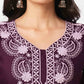 Cotton Embroidered Straight Kurti