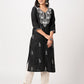Cotton Embroidered Straight Kurti
