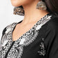 Cotton Embroidered Straight Kurti
