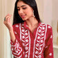 Rayon Embroidered Straight Kurti