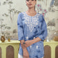 Rayon Embroidered Straight Kurti
