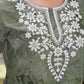 Rayon Embroidered Straight Kurti