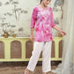 Rayon Embroidered Straight Kurti