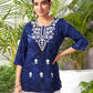 Rayon Embroidered Straight Kurti