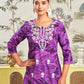 Rayon Embroidered Straight Kurti