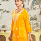 Rayon Embroidered Straight Kurti