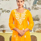 Rayon Embroidered Straight Kurti