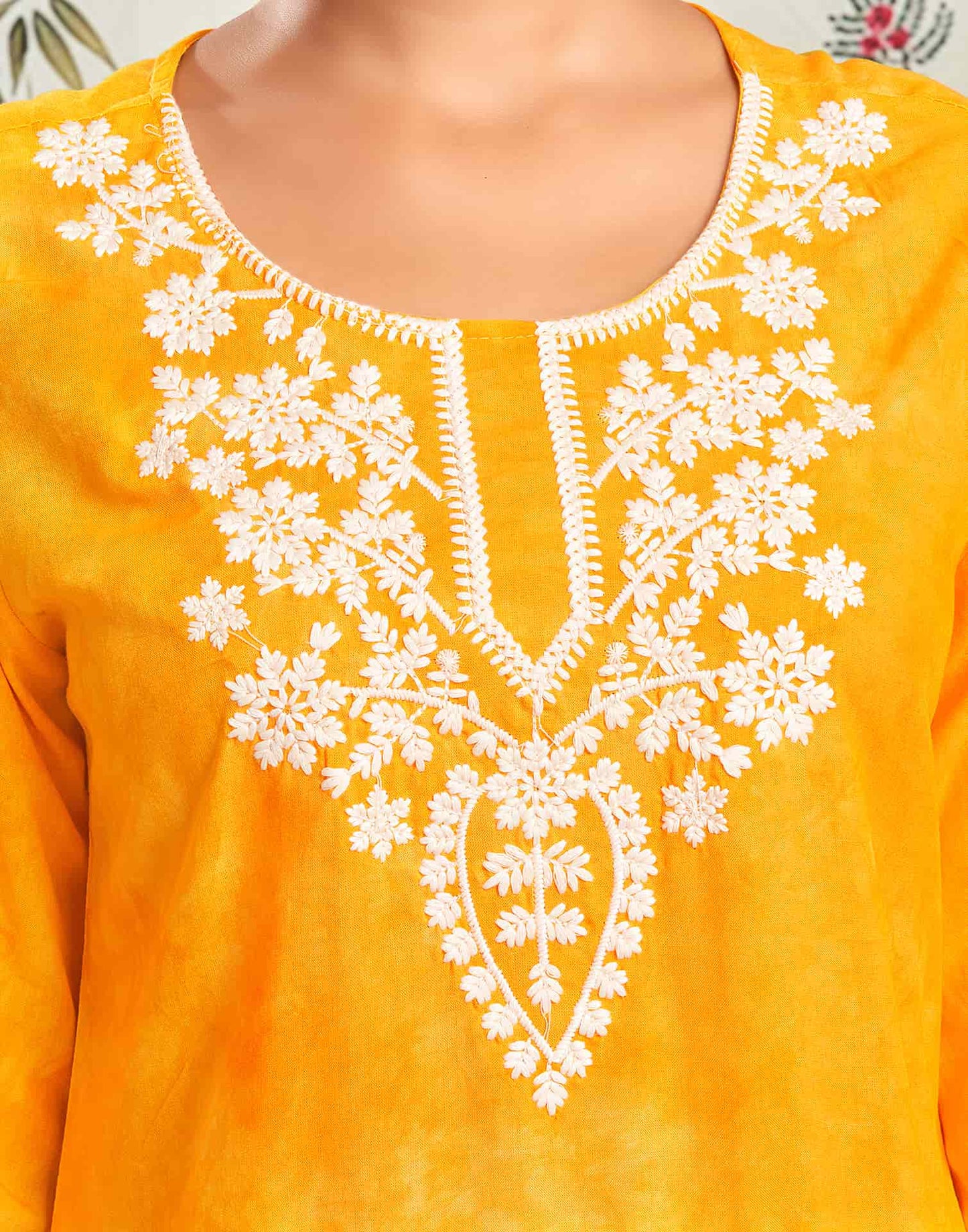 Rayon Embroidered Straight Kurti
