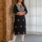 Cotton Embroidered Straight Kurti