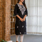 Cotton Embroidered Straight Kurti