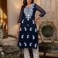 Georgette Embroidered Straight Kurti