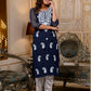 Georgette Embroidered Straight Kurti