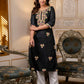 Cotton Embroidered Straight Kurti