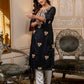 Cotton Embroidered Straight Kurti