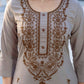 Cotton Embroidered Straight Kurti
