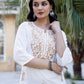 Cotton Embroidered Straight Kurti