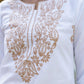 Cotton Embroidered Straight Kurti