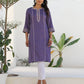 Silk Embroidered Straight Kurti