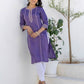 Silk Embroidered Straight Kurti