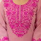 Silk Embroidered Straight Kurti
