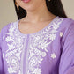 Rayon Embroidered Straight Kurti