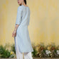 Rayon Embroidered Straight Kurti