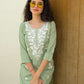 Rayon Embroidered Straight Kurti