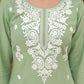 Rayon Embroidered Straight Kurti